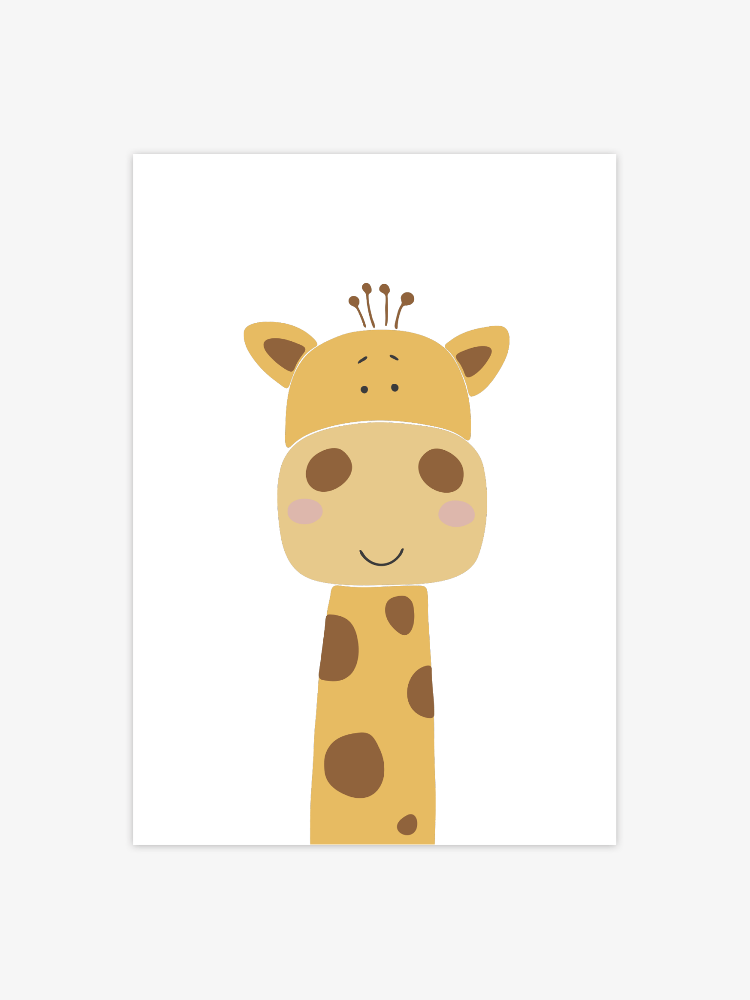 Giraffen Gudrun - Littleposter.dk